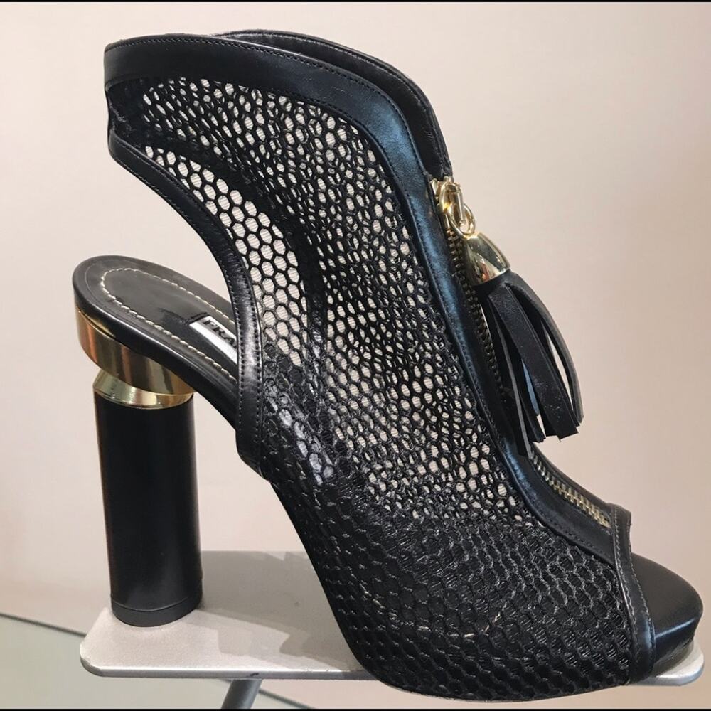 Hi heel bootie open toe